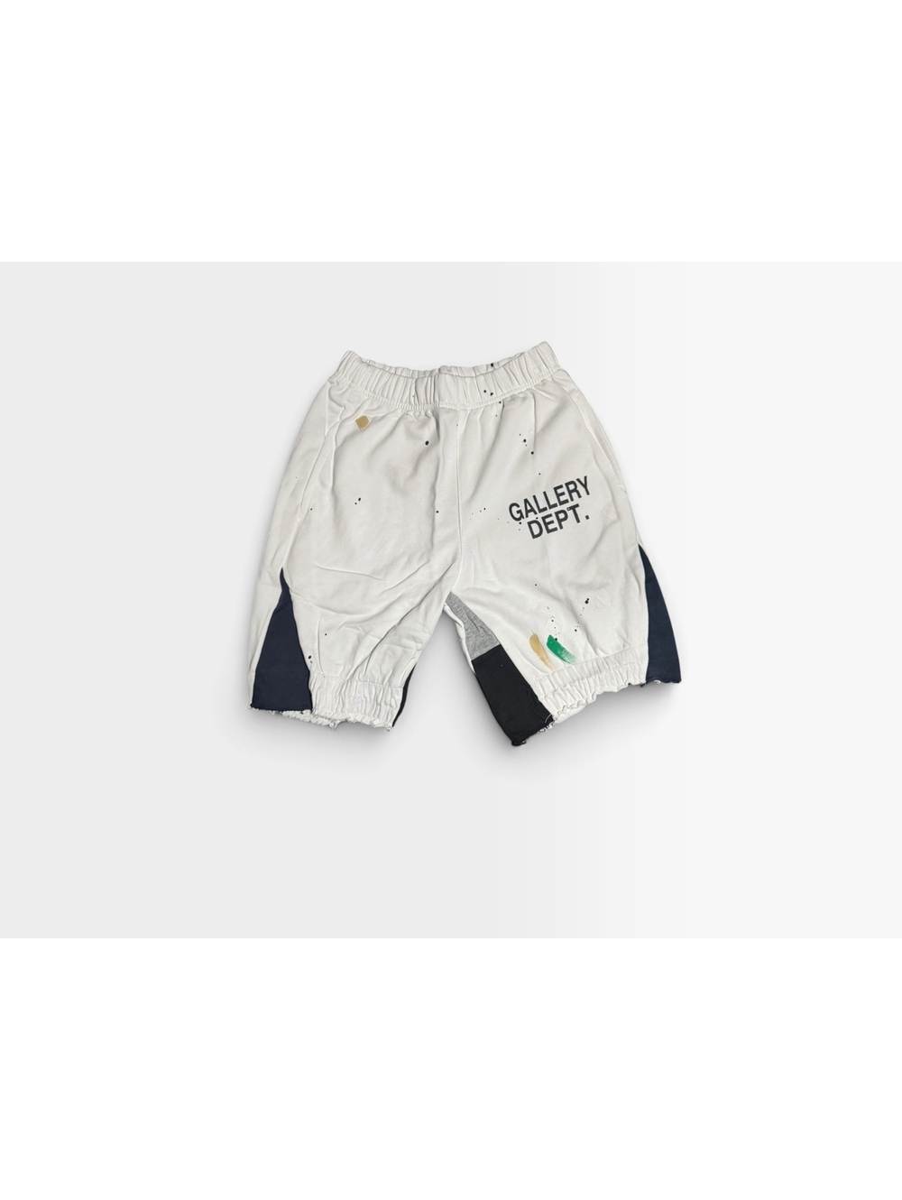 Gallery Dept. paint splatter white shorts